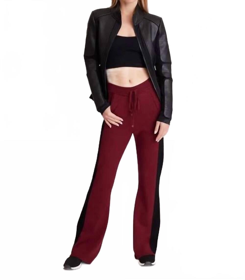 NEW BLANC NOIR blair boot cut pant in tibeten red